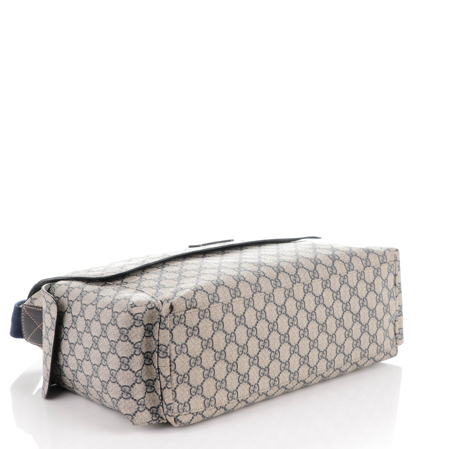 Gucci GG Plus Monogram Messenger Diaper Bag Navy 4 of 8