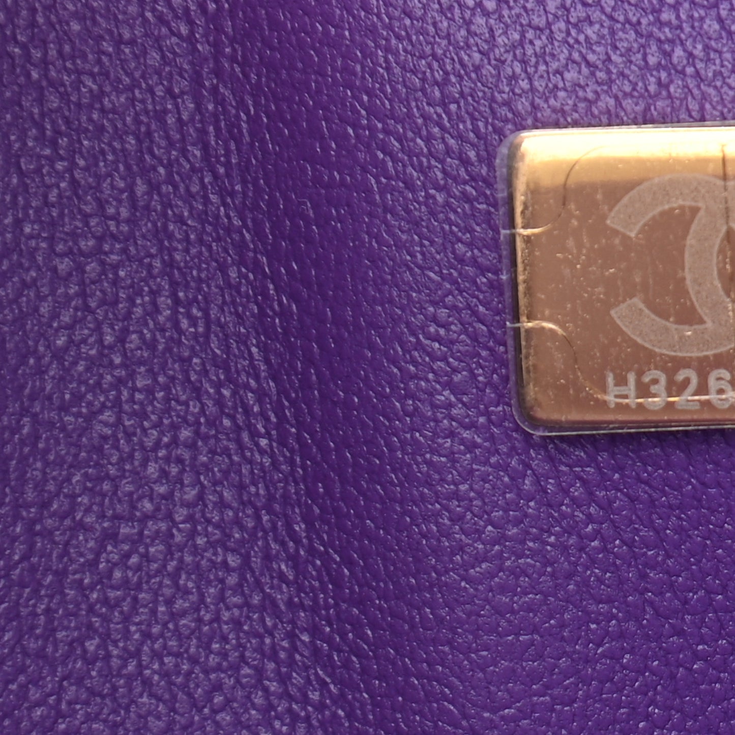 Caviar Quilted Jumbo Double Flap Dark Purple
