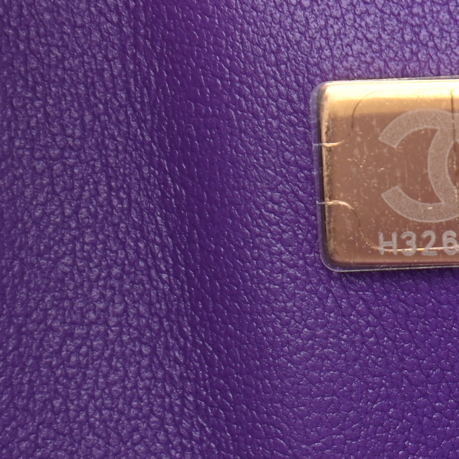 Chanel Caviar Quilted Jumbo Double Flap Dark Purple 7 of 11
