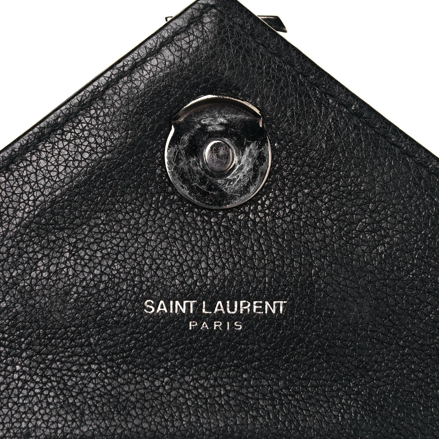 Saint Laurent Sheepskin Tri-Quilt Monogram Medium College Bag Black 6 of 20