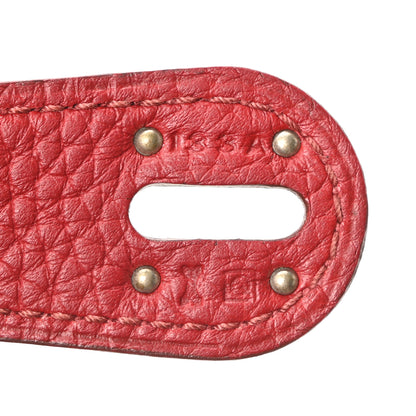 Hermes Taurillon Clemence Lindy 34 Rouge Garance 7 of 10
