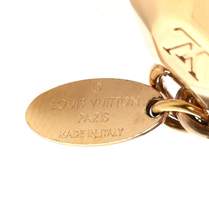 Louis Vuitton LV Facettes Bag Charm Key Holder Gold 3 of 4