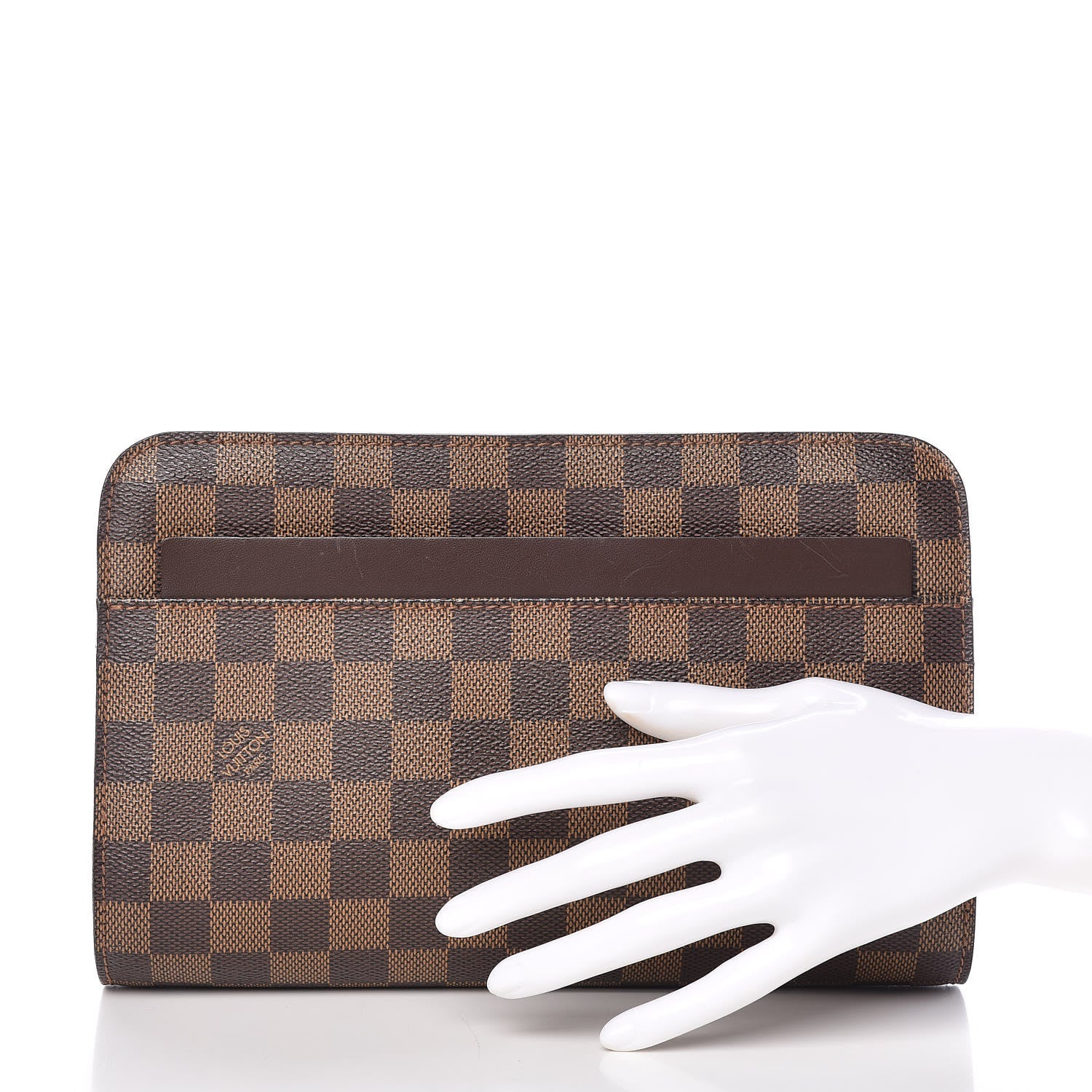 Louis Vuitton Damier Ebene Pochette Saint Louis Clutch 2 of 9