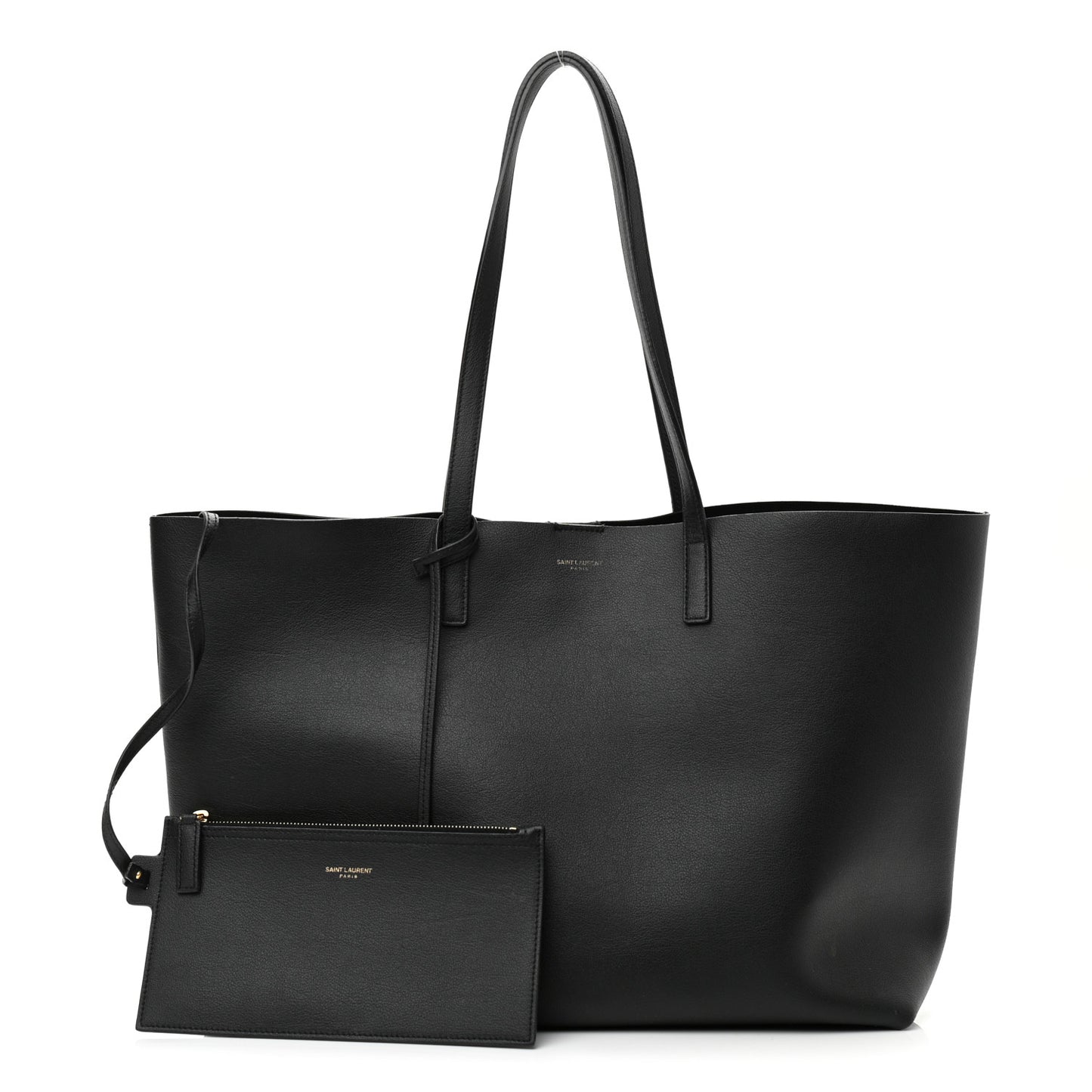 Calfskin Large Shopping Tote Black