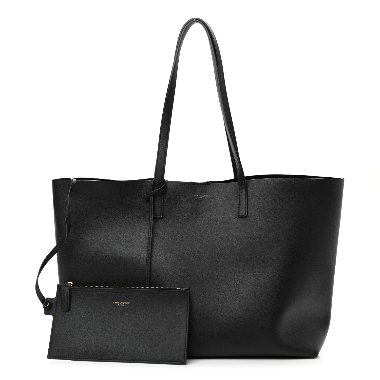 Saint Laurent Calfskin Large Shopping Tote Black 1 of 13