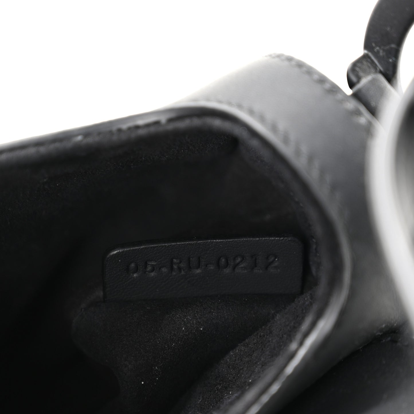Ultra Matte Calfskin Mini Saddle Bag Black