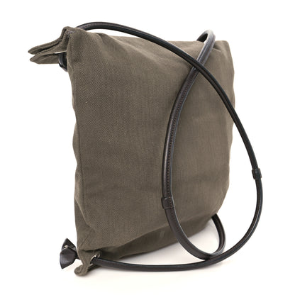 Hermes Herringbone Canvas Swift Maline Bag Kaki Ebene 3 of 10
