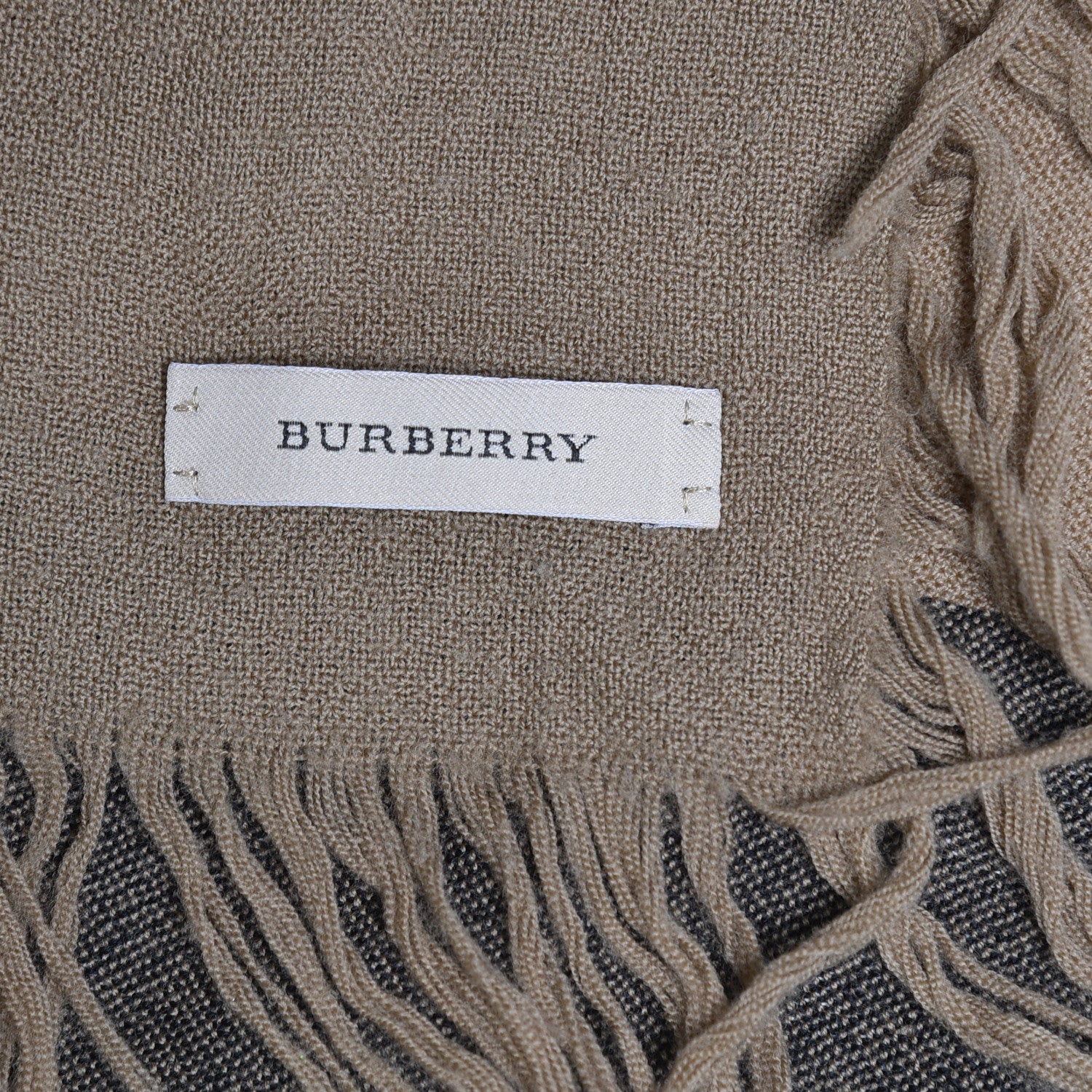 Burberry Merino Wool House Check Scarf Brown 4 of 4