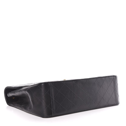 Chanel Lambskin Quilted XL Jumbo Single Flap Black 4 of 15