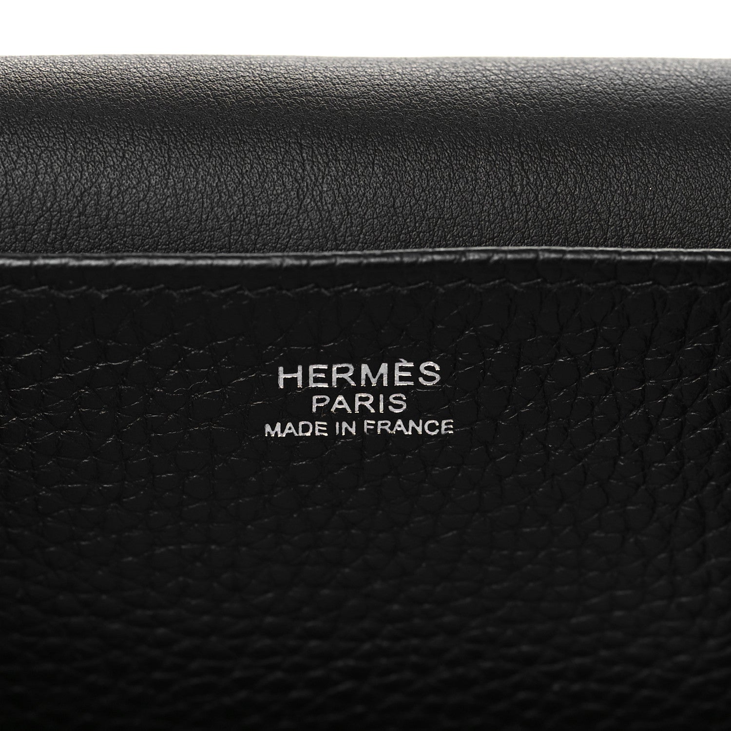 Hermes Taurillon Clemence Halzan 31 GM Black 6 of 9