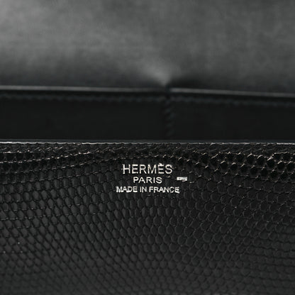 Hermes Lizard Egee Clutch Black 6 of 9