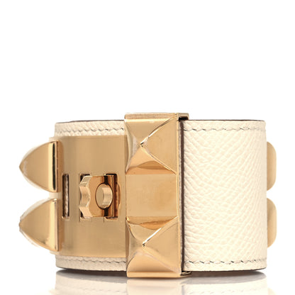 Hermes Epsom Collier de Chien CDC Bracelet T1 Nata 3 of 5