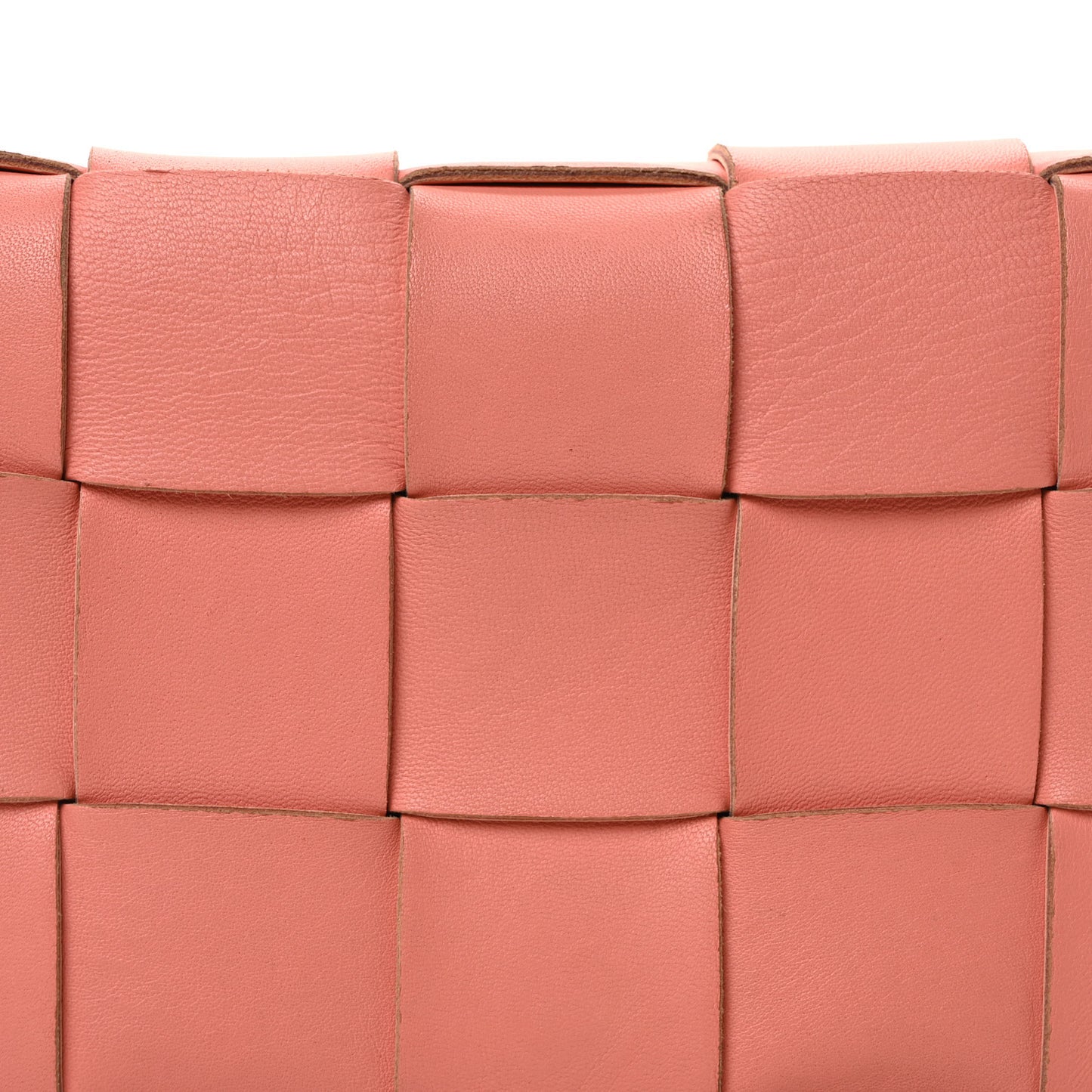 Lambskin Maxi Intrecciato Cassette Crossbody Bag Tangerine