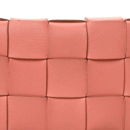 Bottega Veneta Lambskin Maxi Intrecciato Cassette Crossbody Bag Tangerine 8 of 10