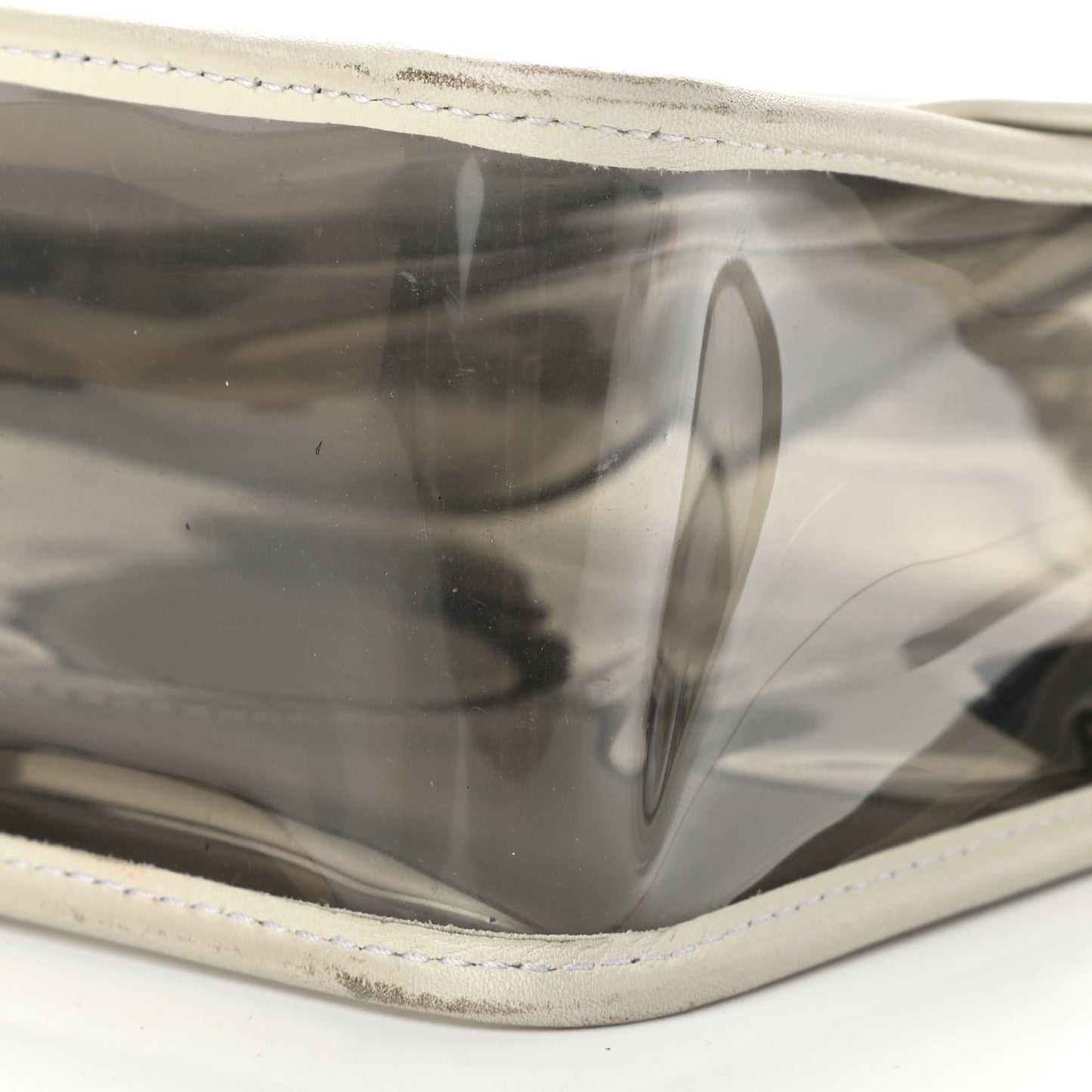 Lambskin Vinyl Large Naked Flap Silver