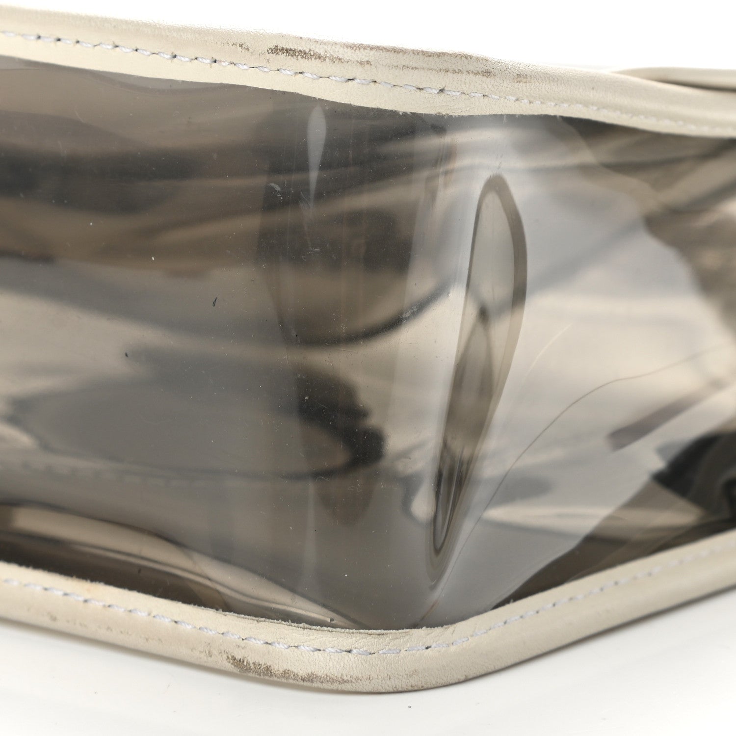 Chanel Lambskin Vinyl Large Naked Flap Silver 10 of 10