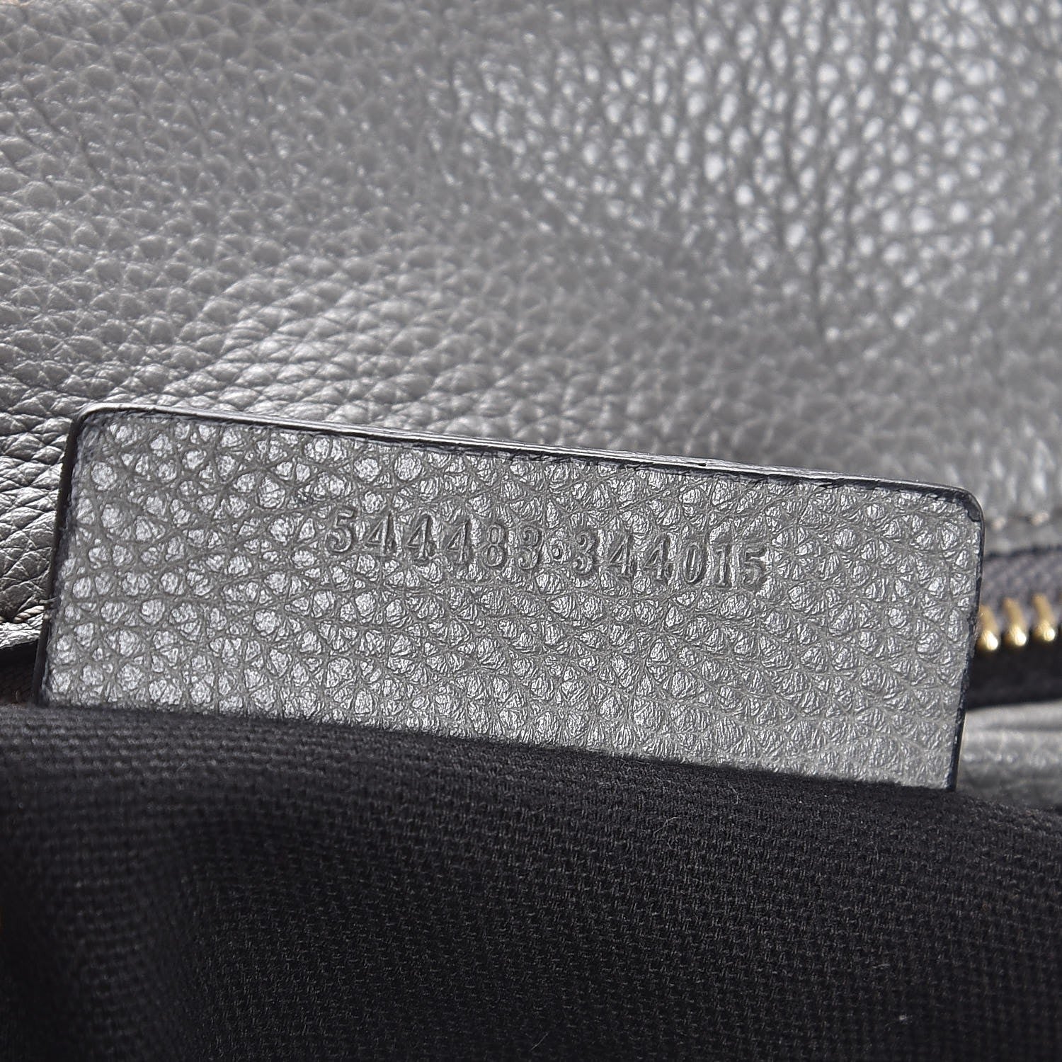 Alexander McQueen Pebbled Calfskin Small Skull Padlock Zip Around Tote Grey 7 of 7