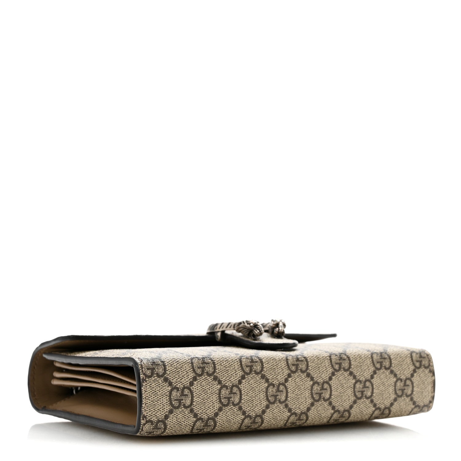 Gucci GG Supreme Monogram Mini Dionysus Chain Wallet Beige Taupe 4 of 13