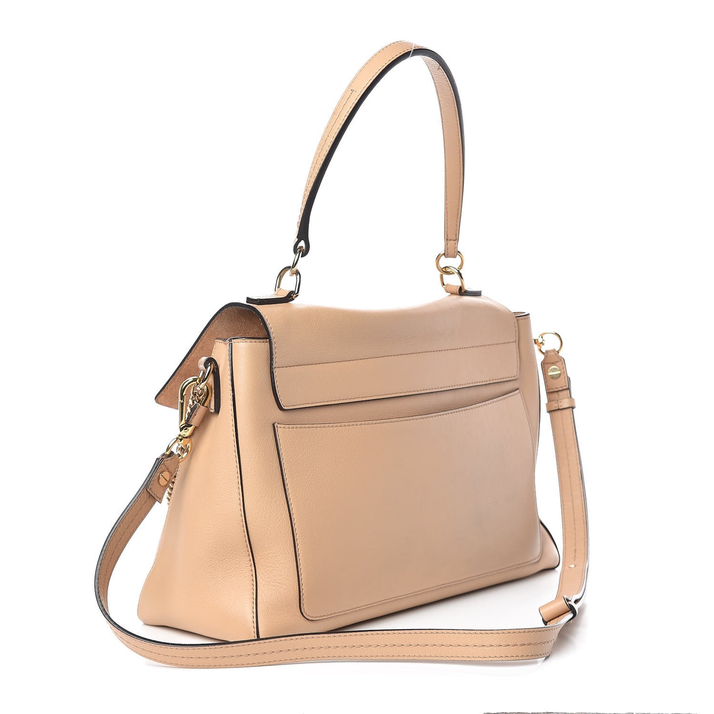 Calfskin Medium Faye Day Shoulder Bag Blush Nude