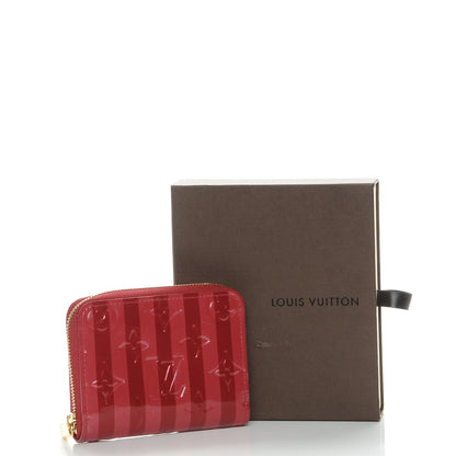 Louis Vuitton Vernis Rayures Zippy Coin Purse Pomme D'Amour 8 of 8