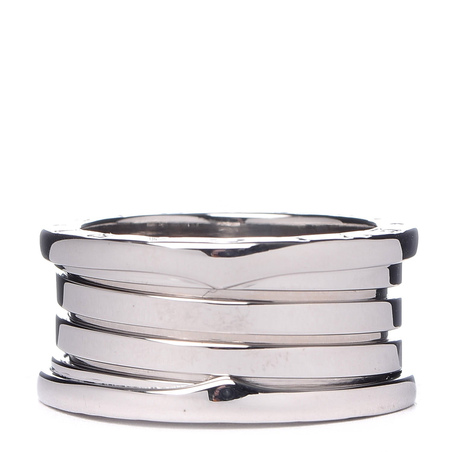 Bulgari 18K White Gold B.Zero1 Four-Band Ring 57 8 1 of 5