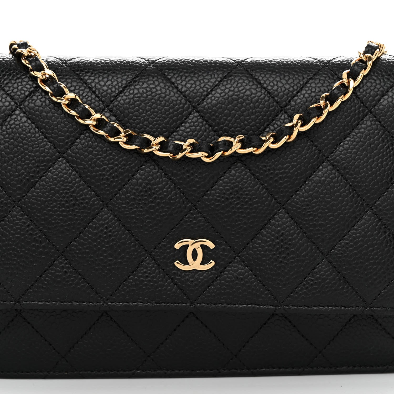 Chanel Caviar Quilted Wallet on Chain WOC Black 9 of 11