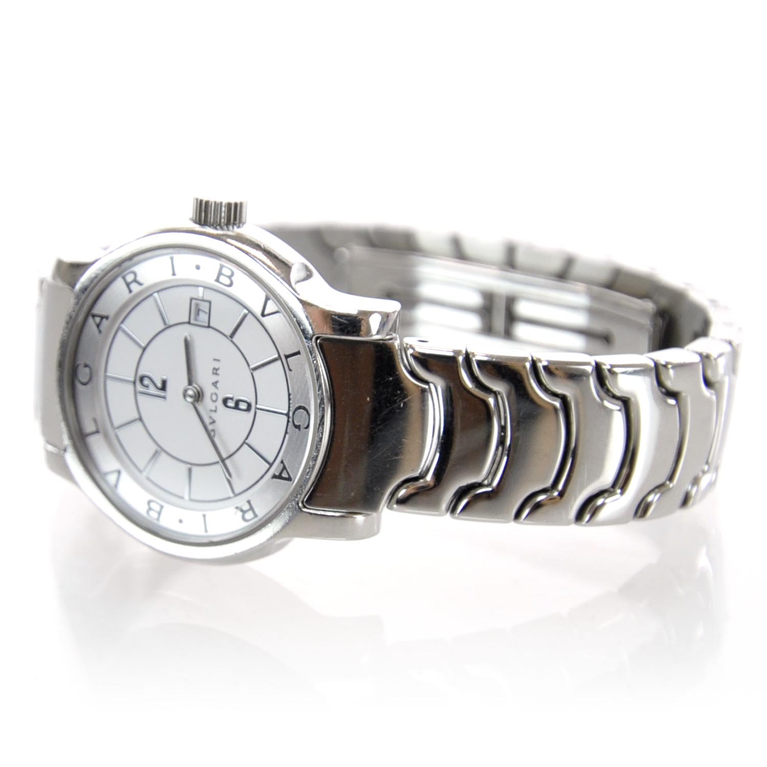 Bulgari Stainless Steel 29mm Solotempo Quartz Watch 3 of 6