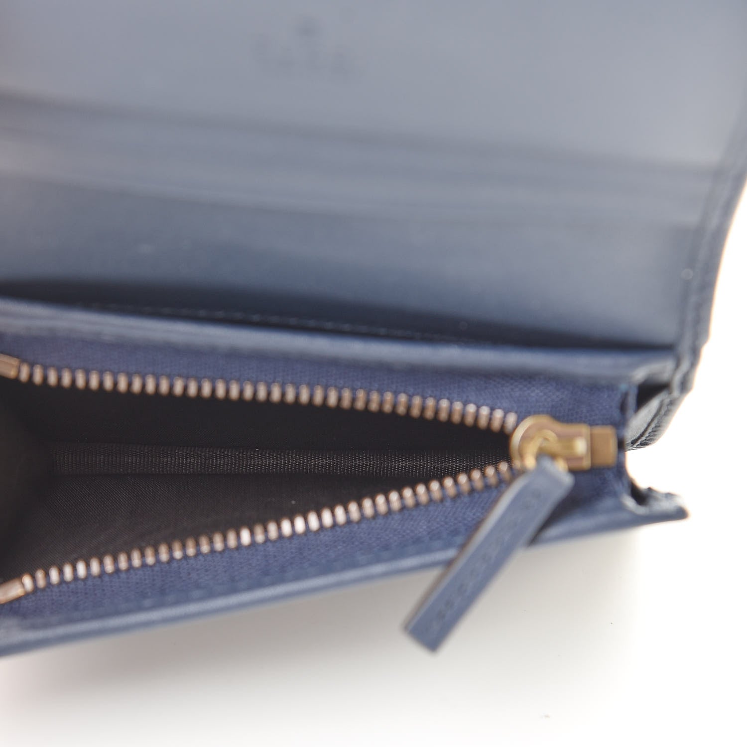 Gucci Denim Matelasse Pearly GG Marmont Card Case Wallet Blue 5 of 9