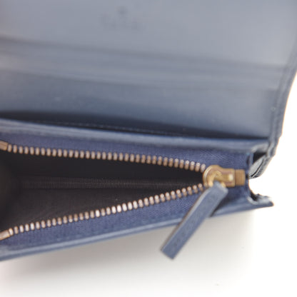 Gucci Denim Matelasse Pearly GG Marmont Card Case Wallet Blue 5 of 9