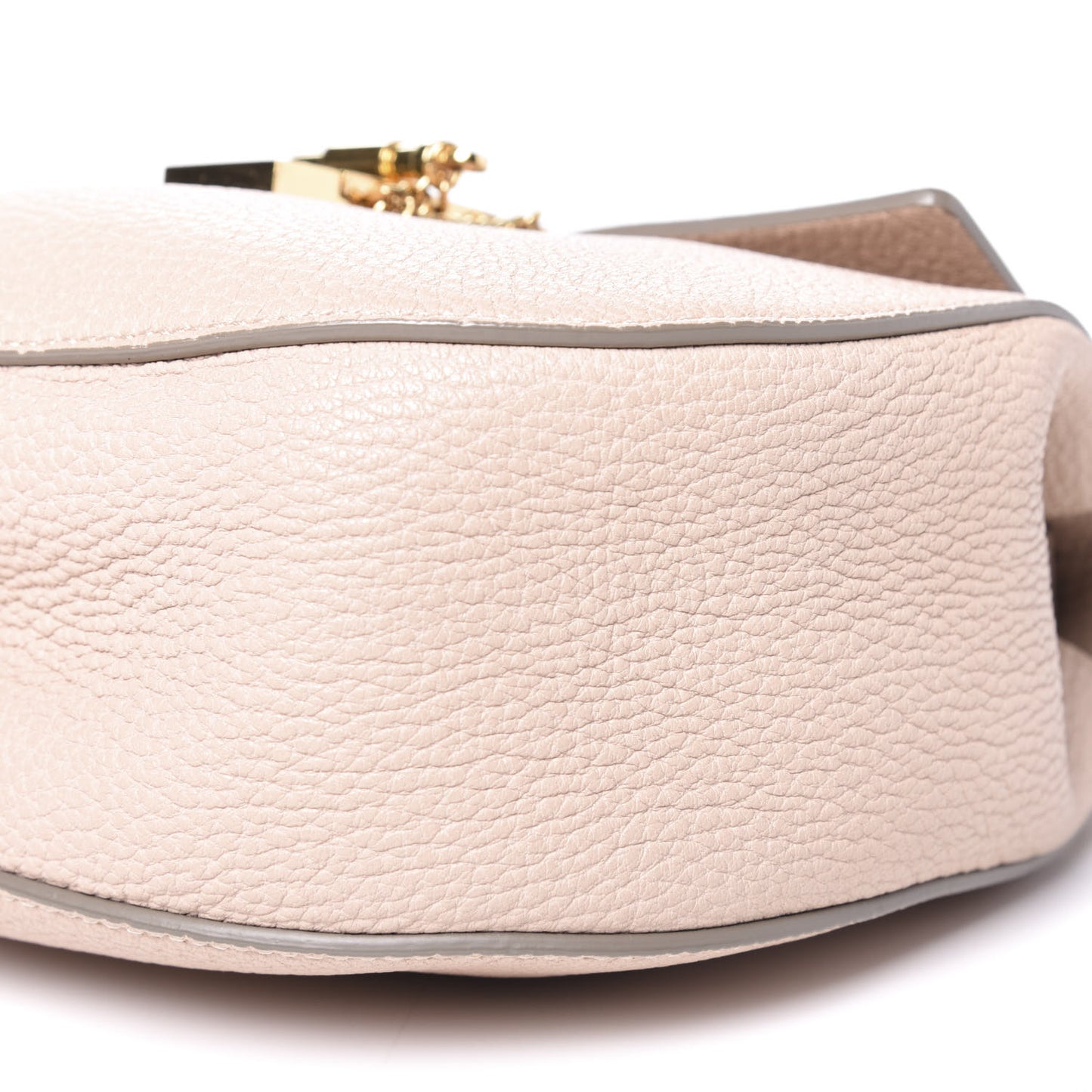 Grained Lambskin Drew Shoulder Bag Cement Pink