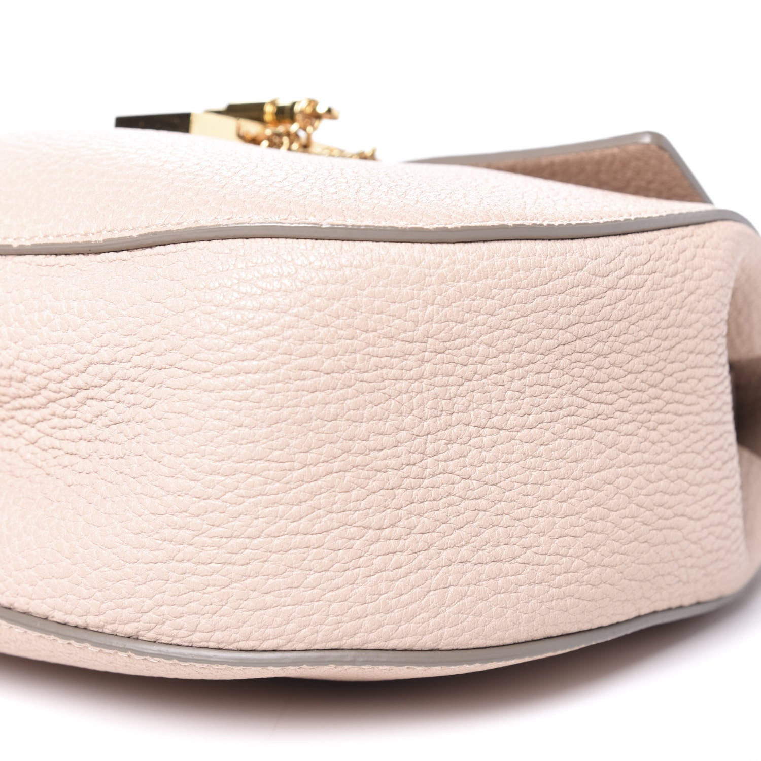 Chloe Grained Lambskin Drew Shoulder Bag Cement Pink 7 of 9