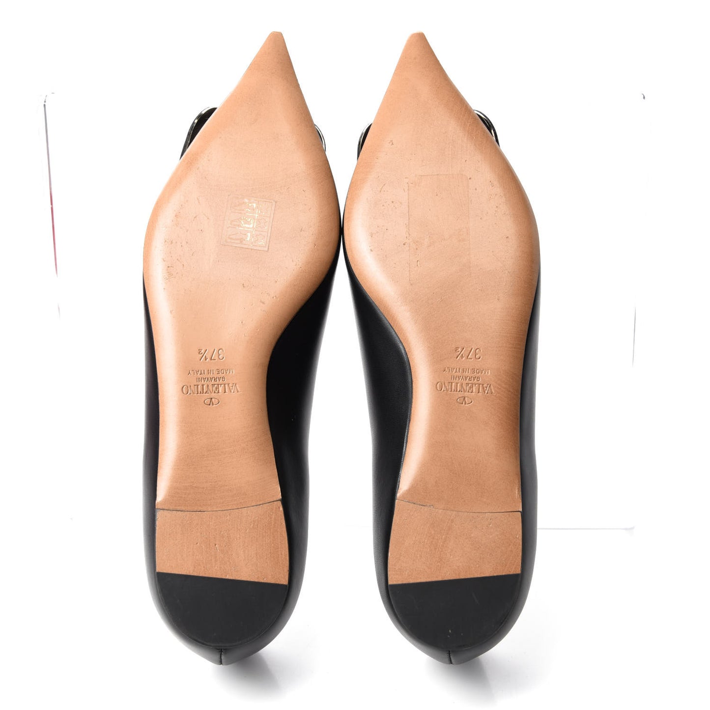 Nappa Vlogo Flats 37.5 Black