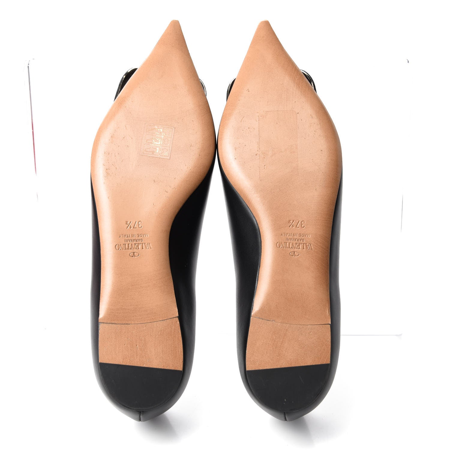 Valentino Garavani Nappa Vlogo Flats 37.5 Black 5 of 10