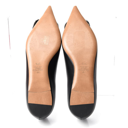 Valentino Garavani Nappa Vlogo Flats 37.5 Black 5 of 10
