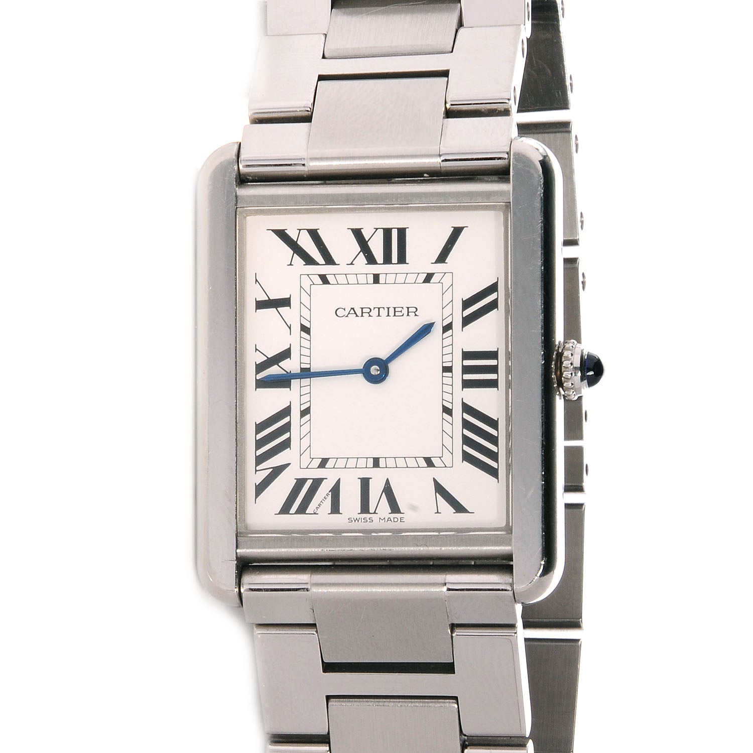 Cartier Stainless Steel 24mm Tank Solo Quartz Watch 1 of 6