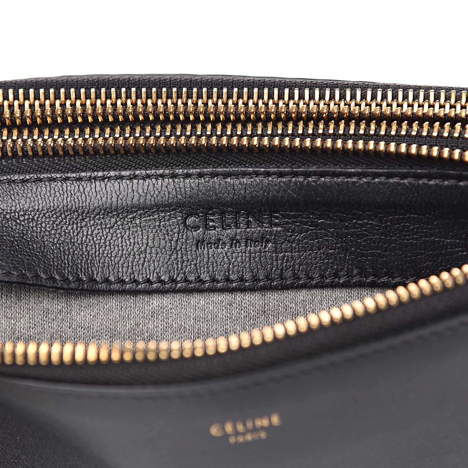 Celine Lambskin Small Trio Crossbody Bag Black 7 of 16
