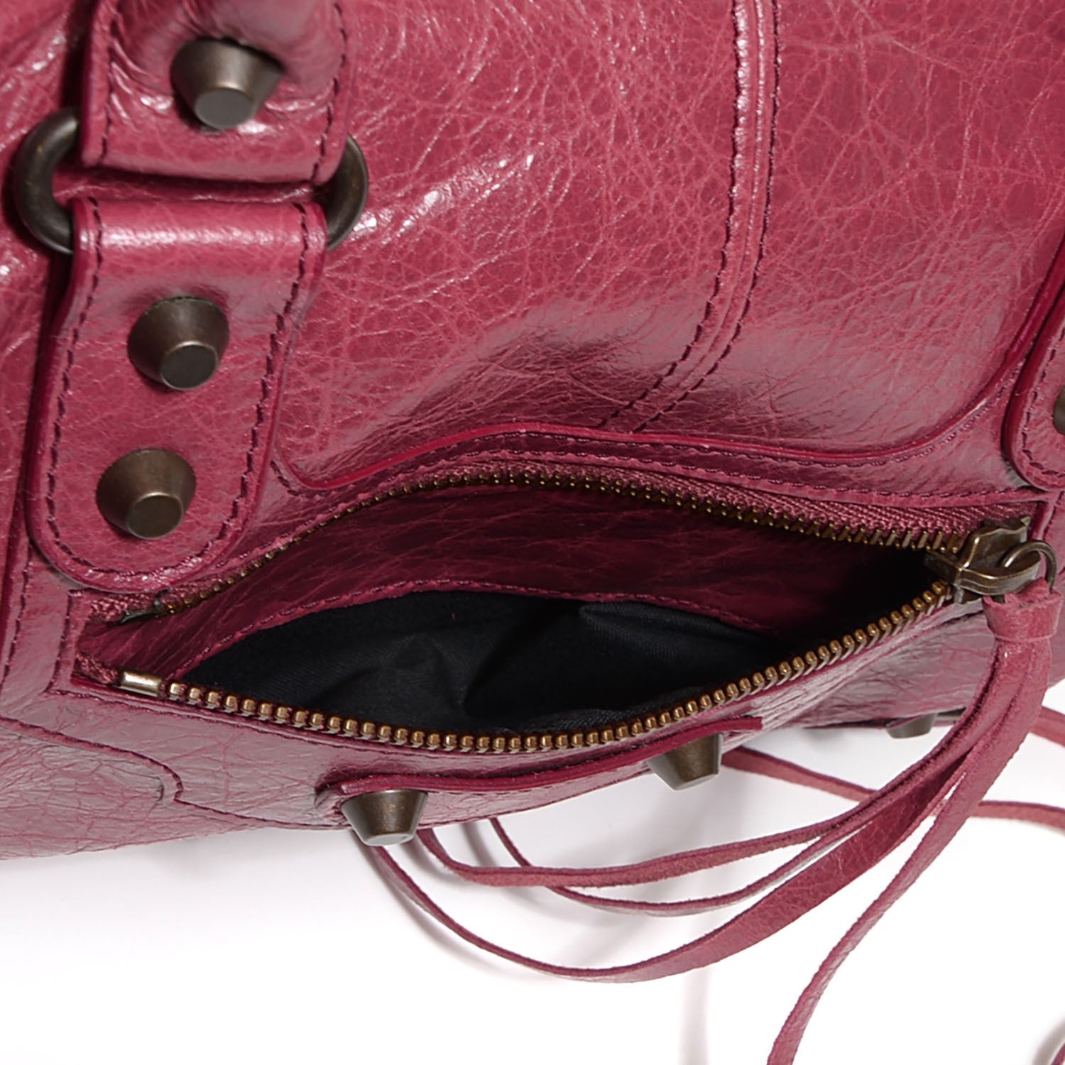 Balenciaga Agneau Classic Hardware Maxi Twiggy Cassis 9 of 12