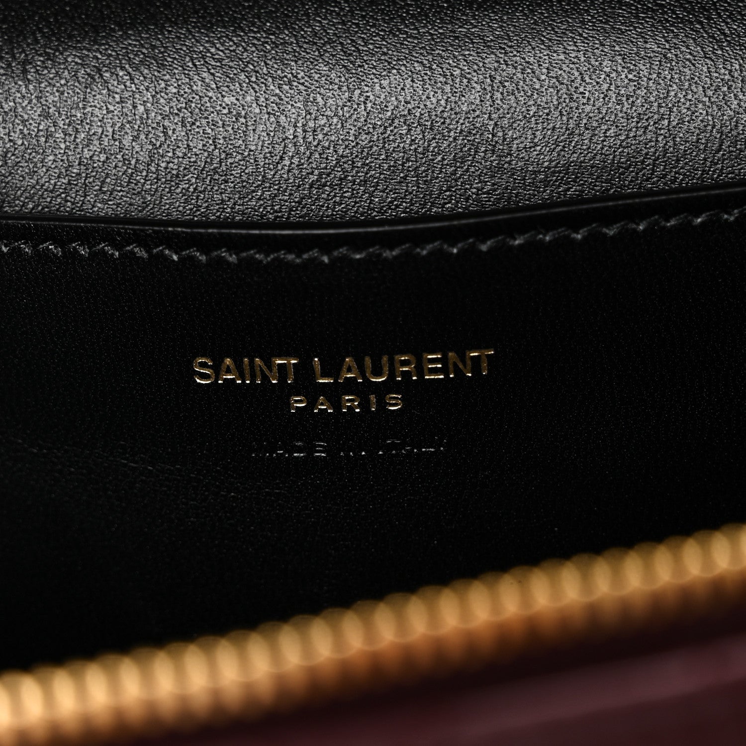 Saint Laurent Lambskin Quilted Mini Gaby Vanity Case Rouge Cabernet 6 of 10