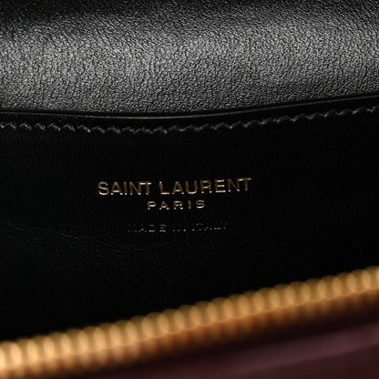 Saint Laurent Lambskin Quilted Mini Gaby Vanity Case Rouge Cabernet 6 of 10
