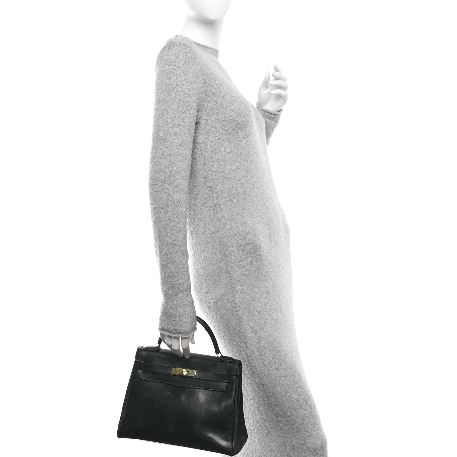 Hermes Box Kelly Retourne 28 Black 2 of 16