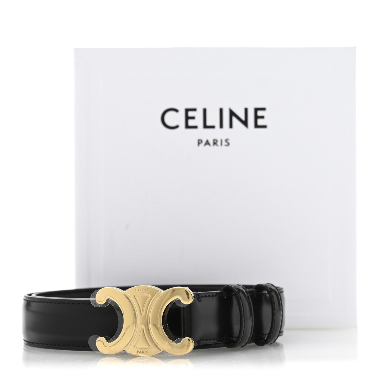 Box Calfskin Medium 25mm Triomphe Belt 70 28 Black