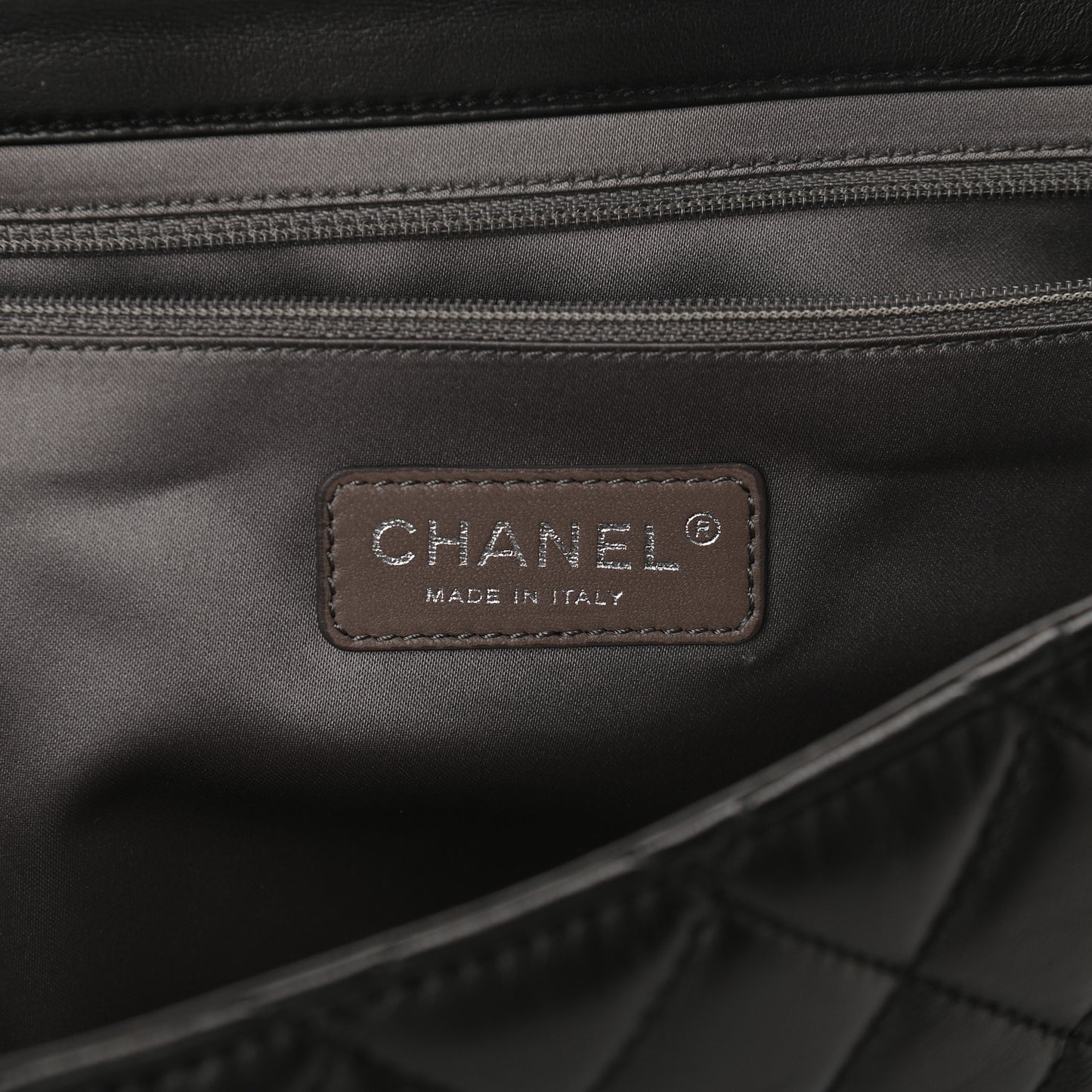 Lambskin Quilted Jumbo Coco Rain Flap Black