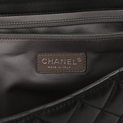 Chanel Lambskin Quilted Jumbo Coco Rain Flap Black 6 of 9
