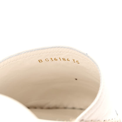 Chanel Lambskin Cap Toe CC Espadrille Sandals 35 White Black 8 of 11