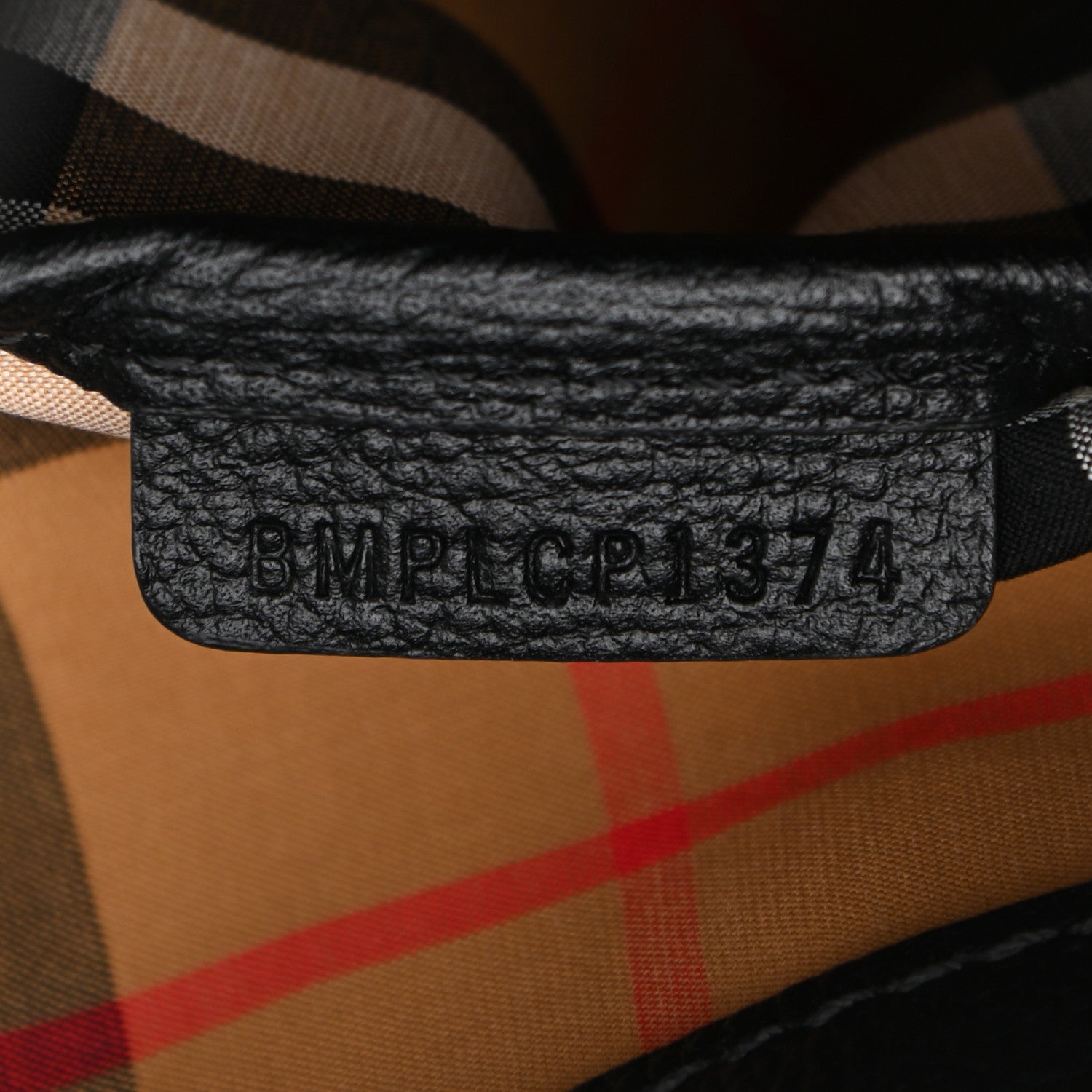 Burberry Derby Calfskin House Check Medium Banner Tote Black 8 of 12