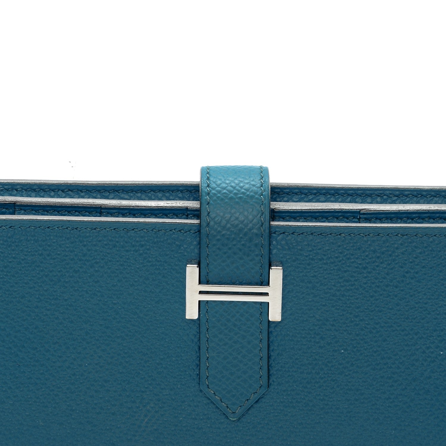 Hermes Epsom Bearn Gusset Wallet Bleu Izmir 6 of 8