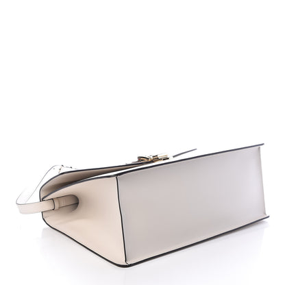 Gucci Calfskin Maxi Sylvie Top Handle Bag White 4 of 10
