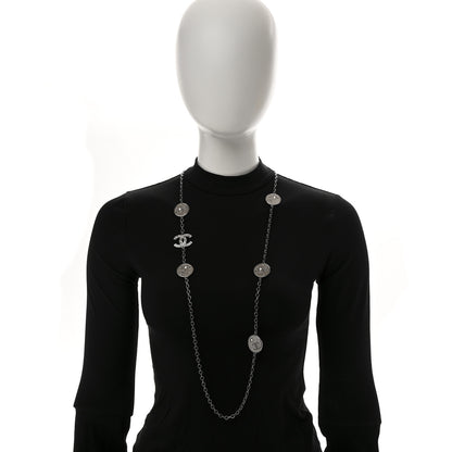 Chanel Ruthenium Crystal Star CC Long Necklace 2 of 7