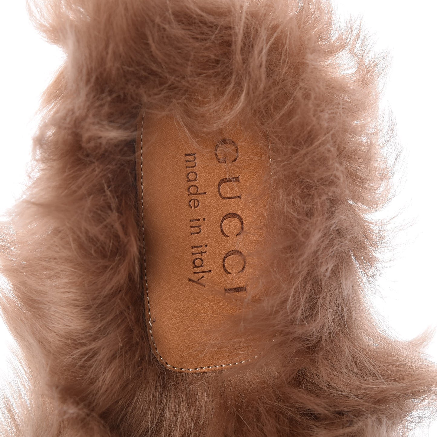 Calfskin Fur Dragon UFO Embroidered Mens Princetown Slippers 13 Black