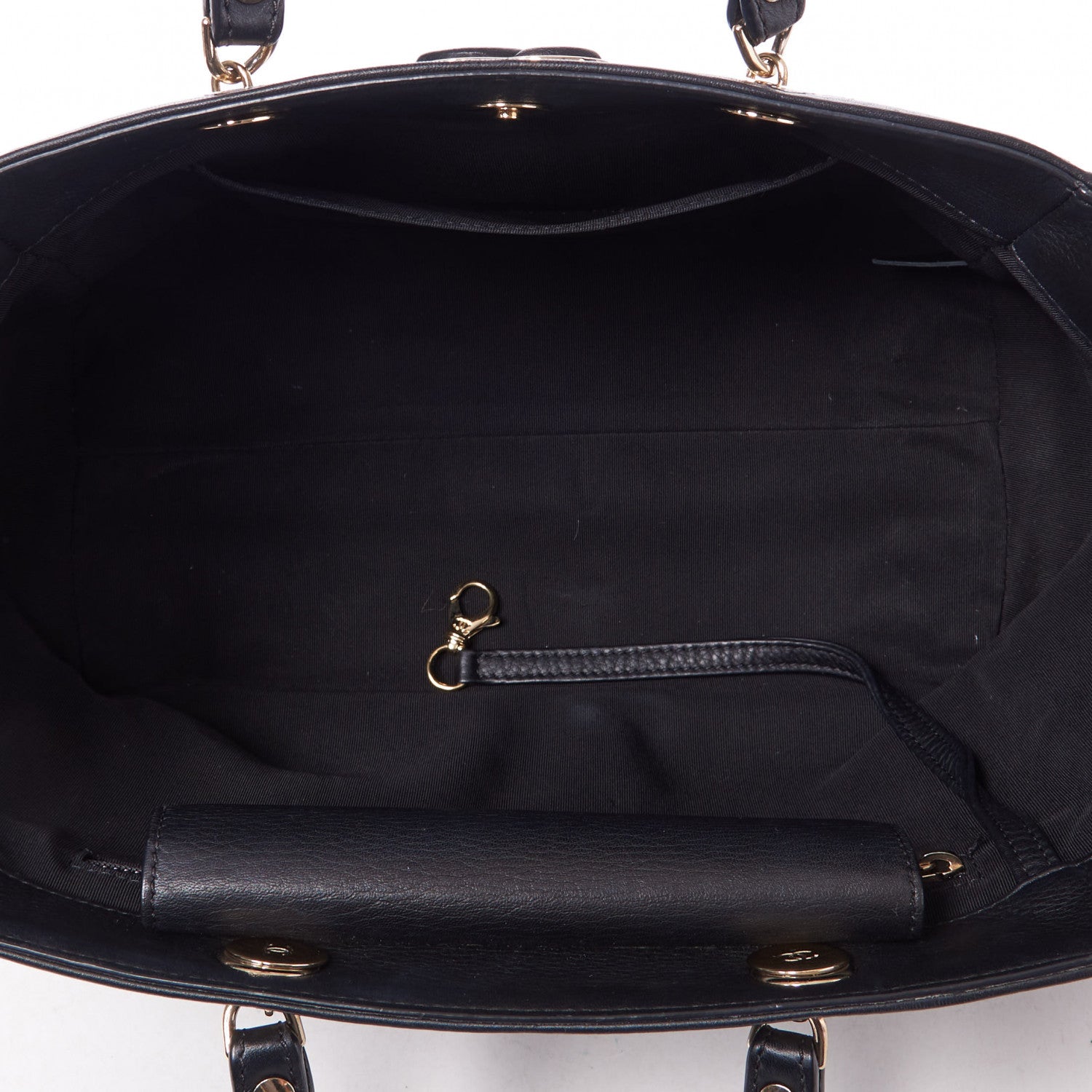Chanel Bullskin Stitched Small Shopping Tote Black 4 of 10